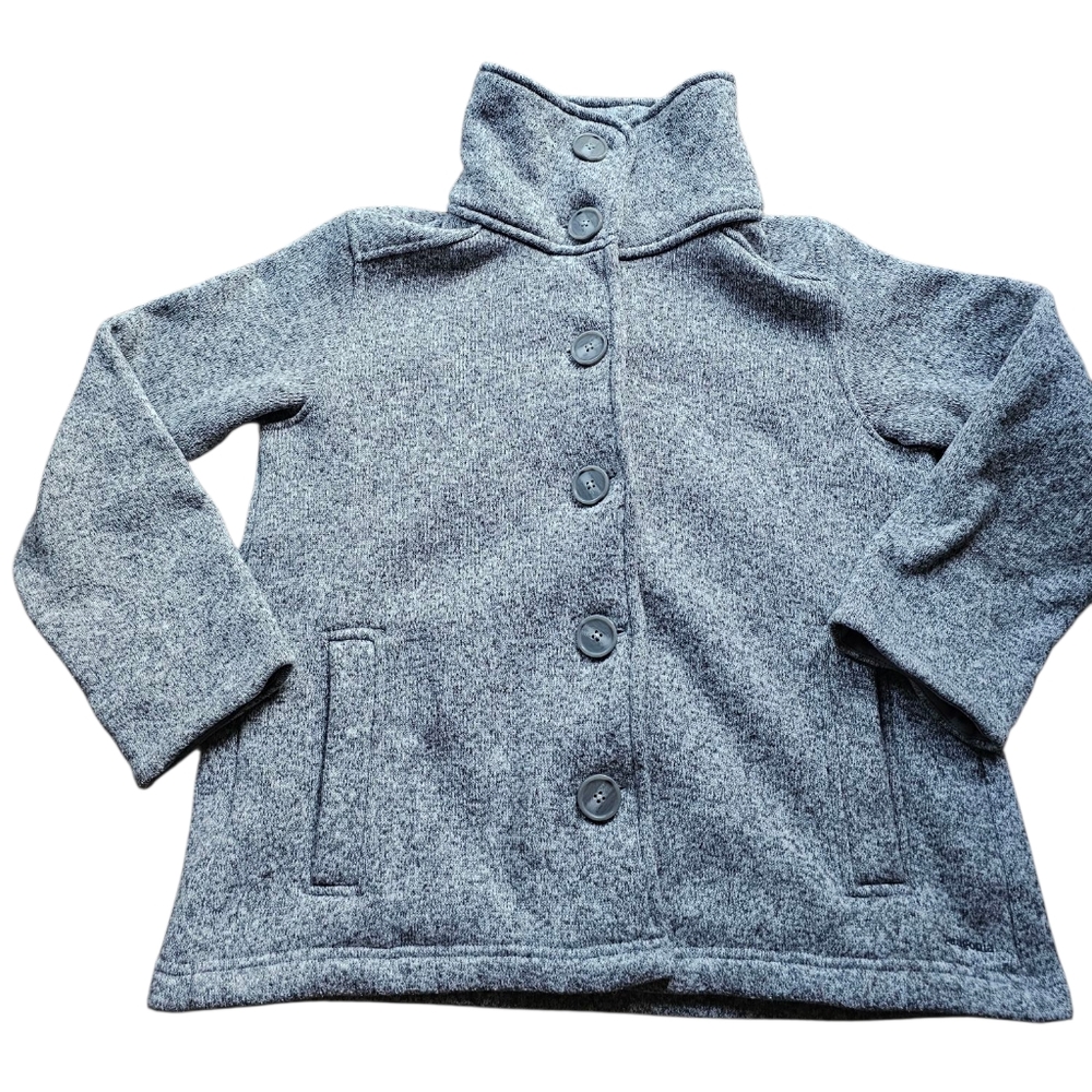 Patagonia‎ Gray Warm Cozy Outdoor Sporty Front Pockets Jacket Sz S